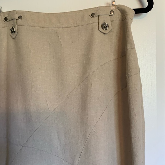 Linen like Long Skirt - Picture 5 of 9